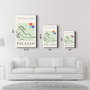 Wallity Pintura Decorativa de Vidrio Templado Multicolor 46 x 72 cm